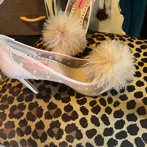 Betsy Johnson baby pink heels